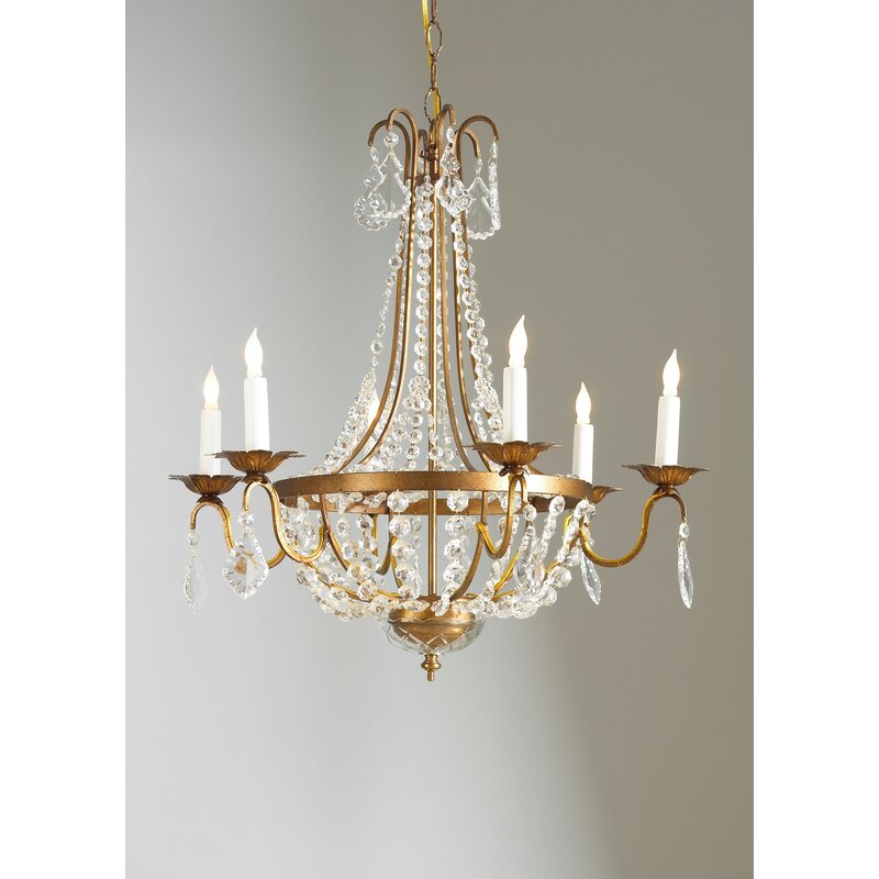 Chelsea House 6-Light Candle Style Empire Chandelier | Perigold